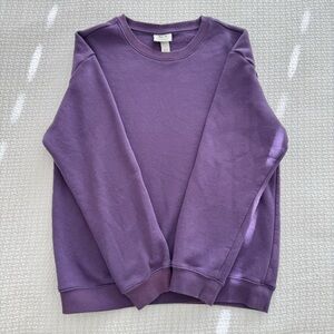 Purple Pullover Sweater H&M Essentials No 5 Mens XS, Royal Purple Sweatshirt